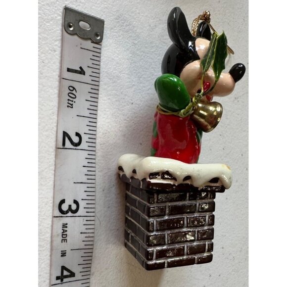 LOT of 2 Disney Walt Disney Ornaments Mickey Mouse Donald Duck Plastic 3.5" Tall - Picture 8 of 10